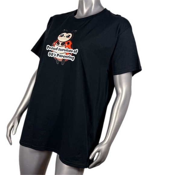 The Blind Medium | Black Short Sleeve T Ladybug Graphic Print 80’s Parenting - Picture 8 of 11